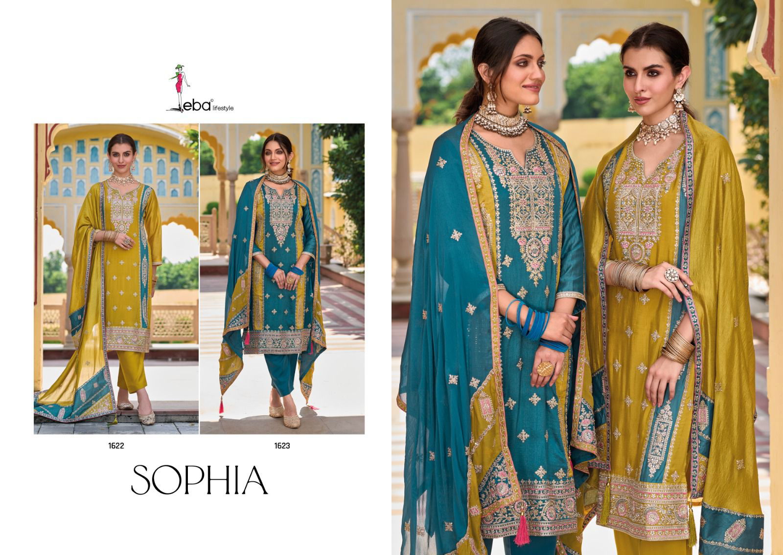 Eba Sophia Premium Silk Wedding Salwar Kameez Catalog
